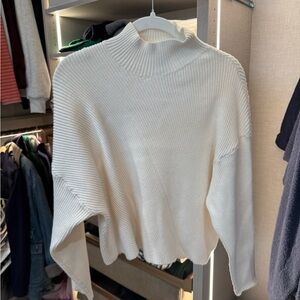 Maeve Cream Turtleneck Sweater